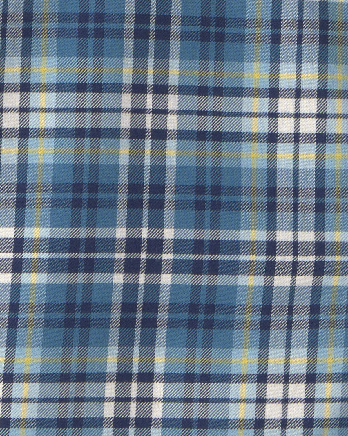 Boys Plaid Long-Sleeve Button-Down Shirt - Blue