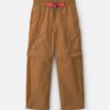 Boys 2-in-1 Cargo Utility Zip-Off Pants - Brown