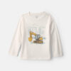 Toddler Boy Construction Long-Sleeve Graphic Tee - Cream 13 Toddler Boy Construction Long-Sleeve Graphic Tee - Cream