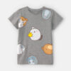 Girls Molang Graphic Tee - Grey 7 Girls Molang Graphic Tee - Grey