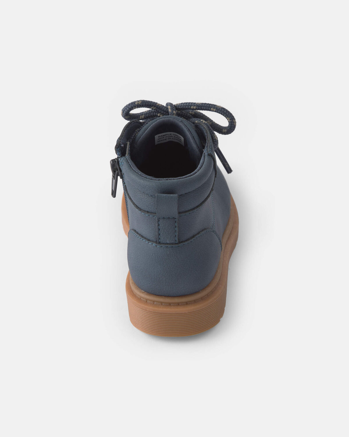 Toddler Boy Combat Boots - Navy 3 Toddler Boy Combat Boots - Navy