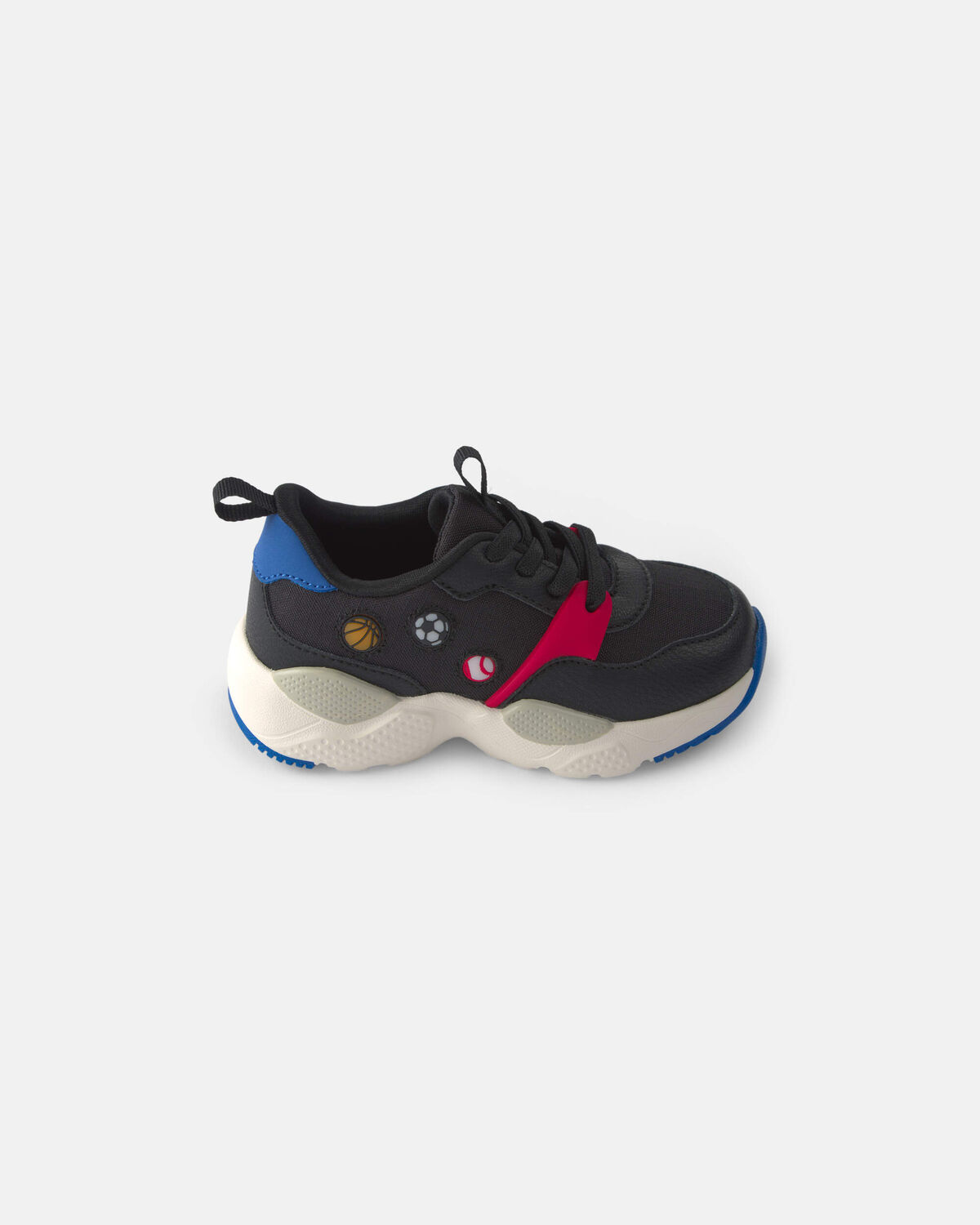 Toddler Boy Light-Up Sports Sneakers - Black 2 Toddler Boy Light-Up Sports Sneakers - Black