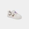 Toddler Girl Leopard Charm Sneakers - White