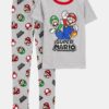 Boys Super Mario Bros™ Snug Fit Cotton 2-Piece Pajamas - Heather 5 Boys Super Mario Bros™ Snug Fit Cotton 2-Piece Pajamas - Heather