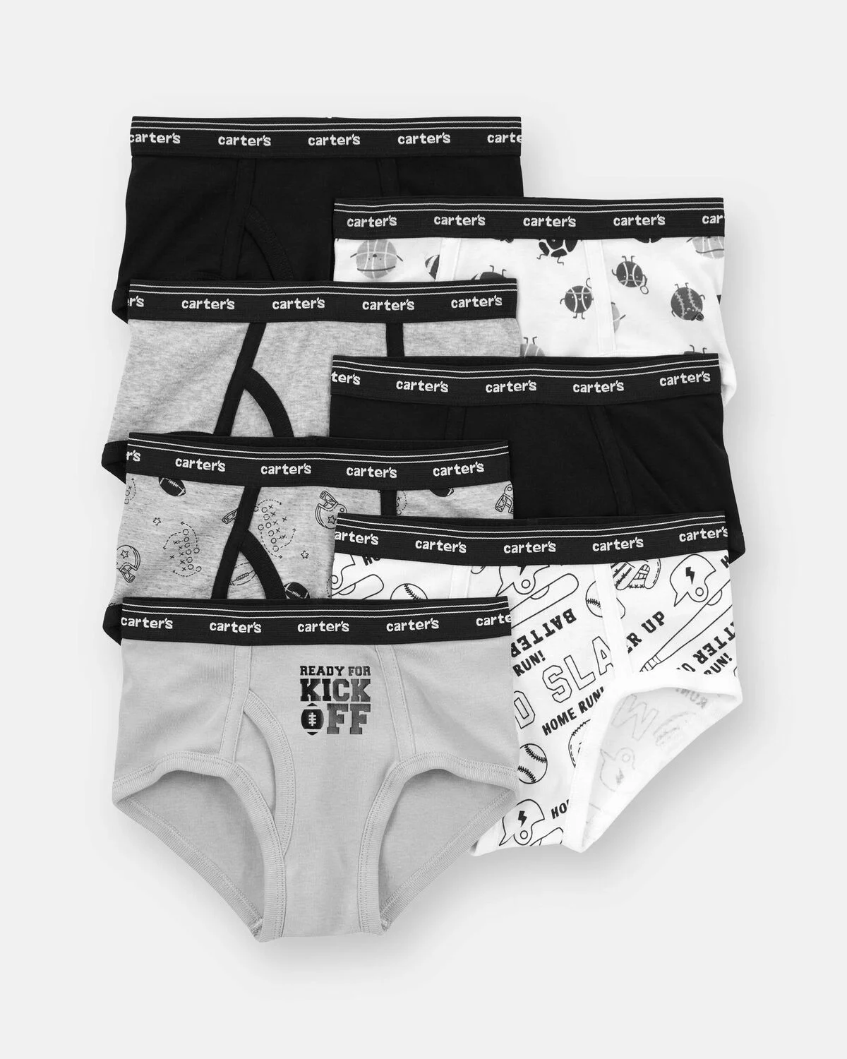 Boys 7-Pack Sports Print Brief Underwear 1 Boys 7-Pack Sports Print Brief Underwear