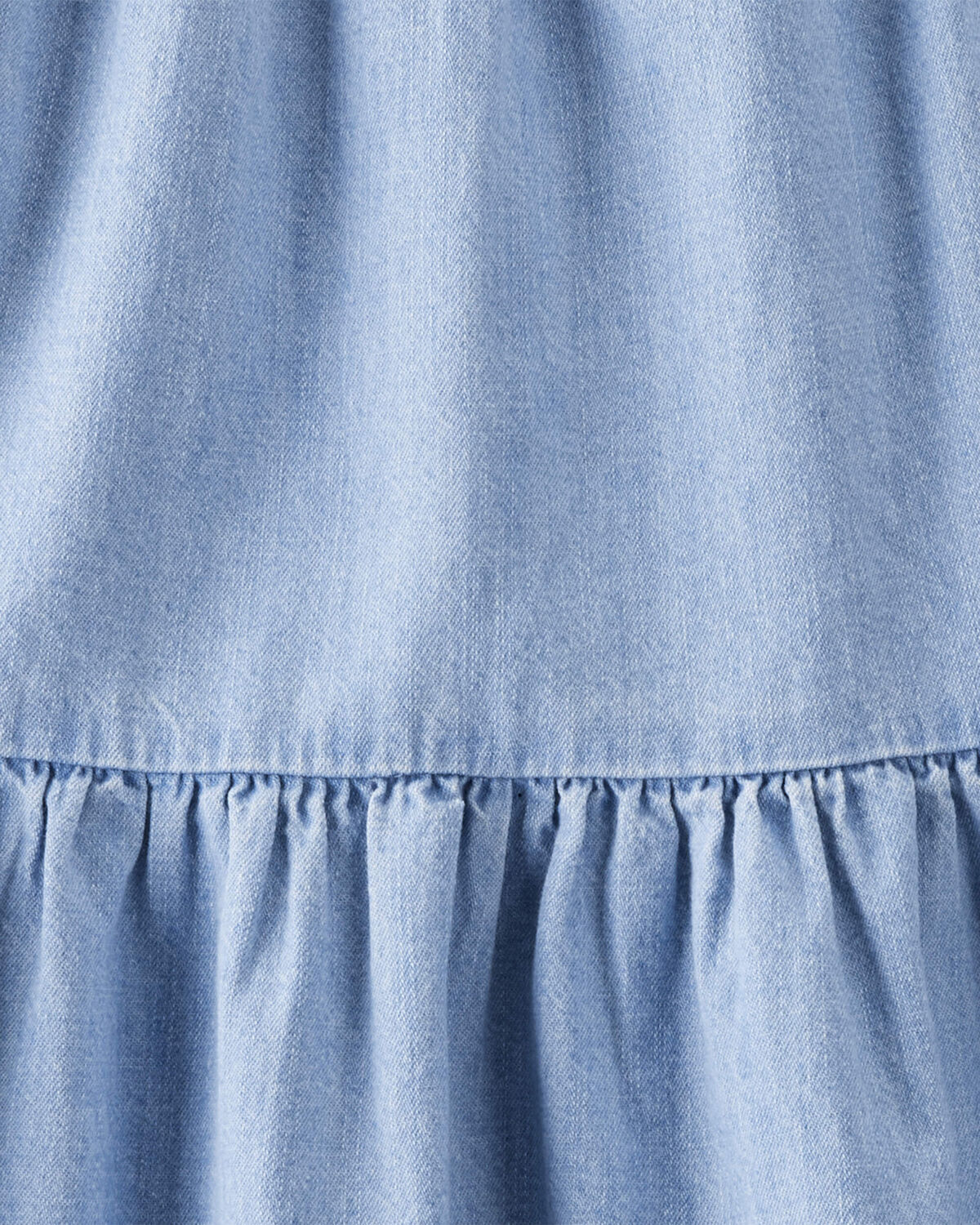 Girls Organic Cotton Chambray Dress 4 Girls Organic Cotton Chambray Dress