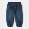 Baby Boy Denim Jogger - Dark Wash