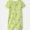 Baby Boy Submarine 100% Cotton 1-Piece Romper Pajama - Green 9 Baby Boy Submarine 100% Cotton 1-Piece Romper Pajama - Green