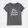 Toddler Girl 'Nap Snacks Repeat' Graphic Tee - Grey 7 Toddler Girl 'Nap Snacks Repeat' Graphic Tee - Grey