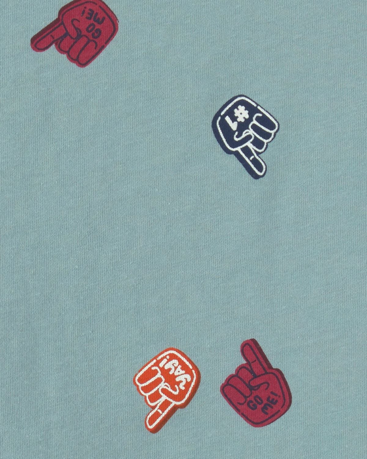 Toddler Boy Foam Finger Tee - Blue 2 Toddler Boy Foam Finger Tee - Blue
