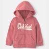 Baby Girl OshKosh Logo Fleece Zip-Up Hoodie - Pink
