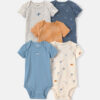 Baby Boy 5-Pack Airplane Multipack Bodysuits