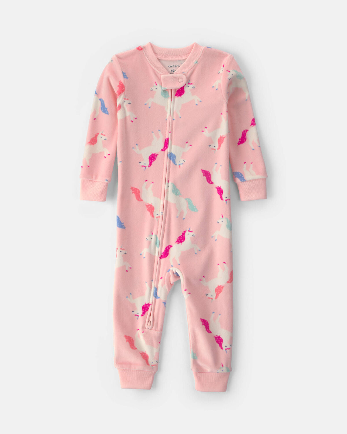 Toddler Girl 1-Piece Unicorn DreamPlush Snug Fit Pajama - Pink 1 Toddler Girl 1-Piece Unicorn DreamPlush Snug Fit Pajama - Pink