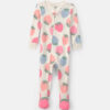 Toddler Girl Strawberry Cotton Snug Fit 1-Piece Pajama - Pink/White
