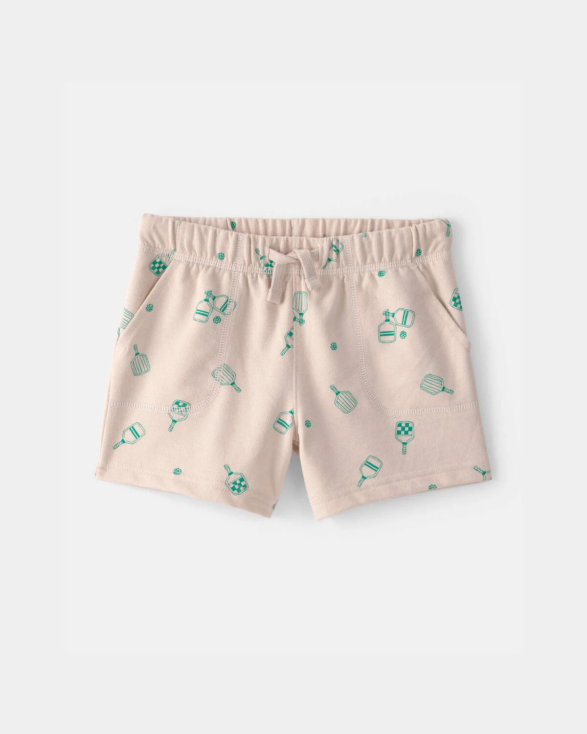 Toddler Boy Pickleball French Terry Shorts - Brown