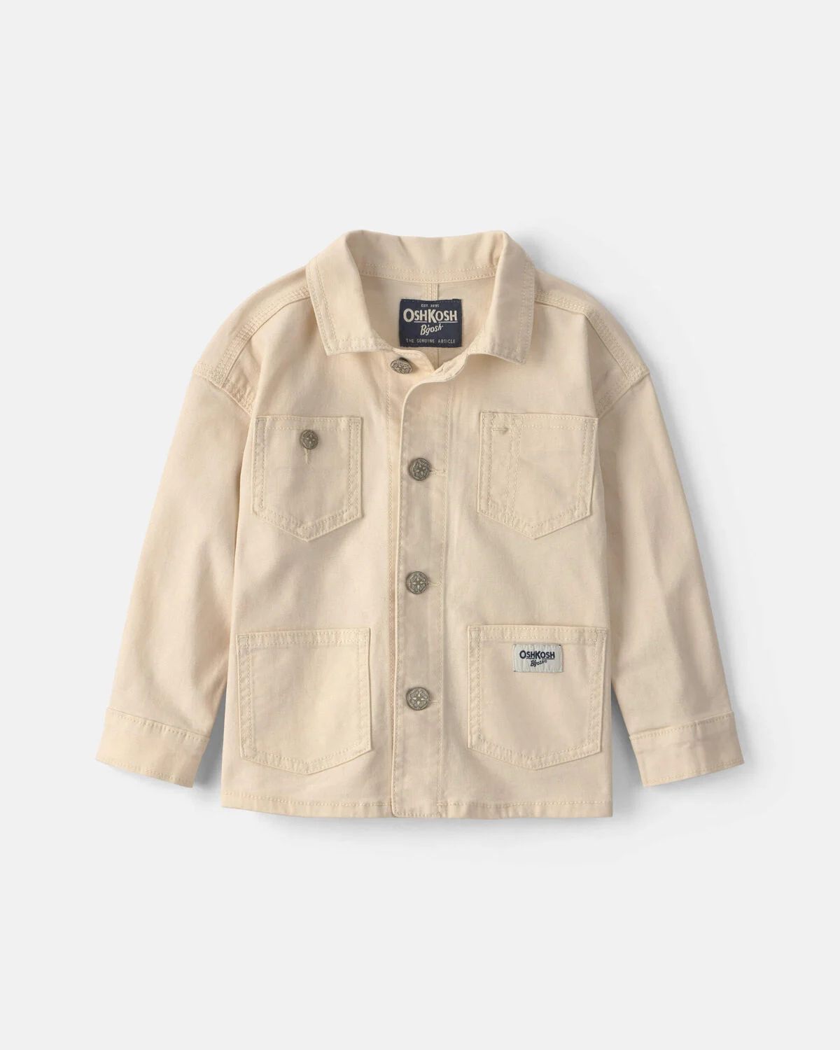 Toddler Canvas Jacket - Ivory 1 Toddler Canvas Jacket - Ivory