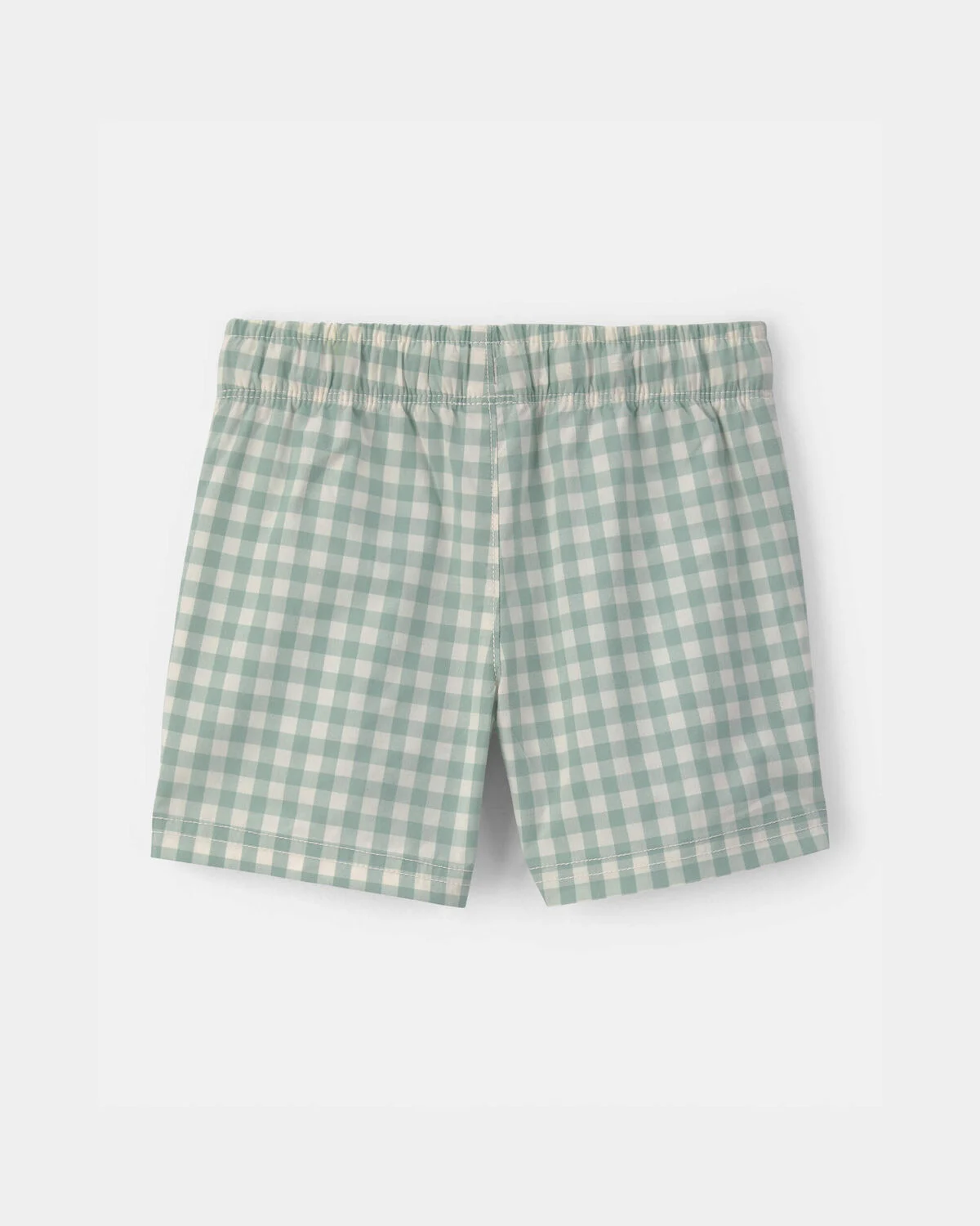Toddler Boy Gingham Poplin Shorts - Green