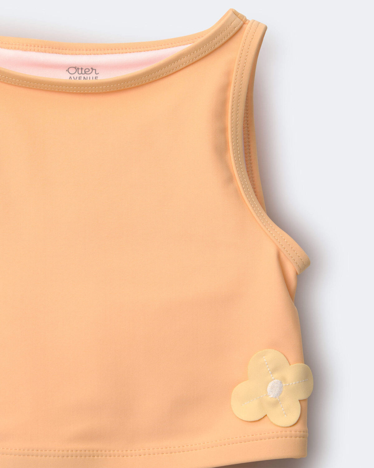 Toddler Girl Floral Tankini Set - Orange 6 Toddler Girl Floral Tankini Set - Orange