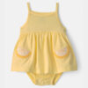 Baby Girl Lemon Sleeveless Bodysuit Dress - Yellow