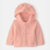 Baby Girl Bear Ears Hooded Sweater - Orange