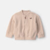 Toddler Boy Truck Teddy Fleece Zip-Up Jacket - Cream