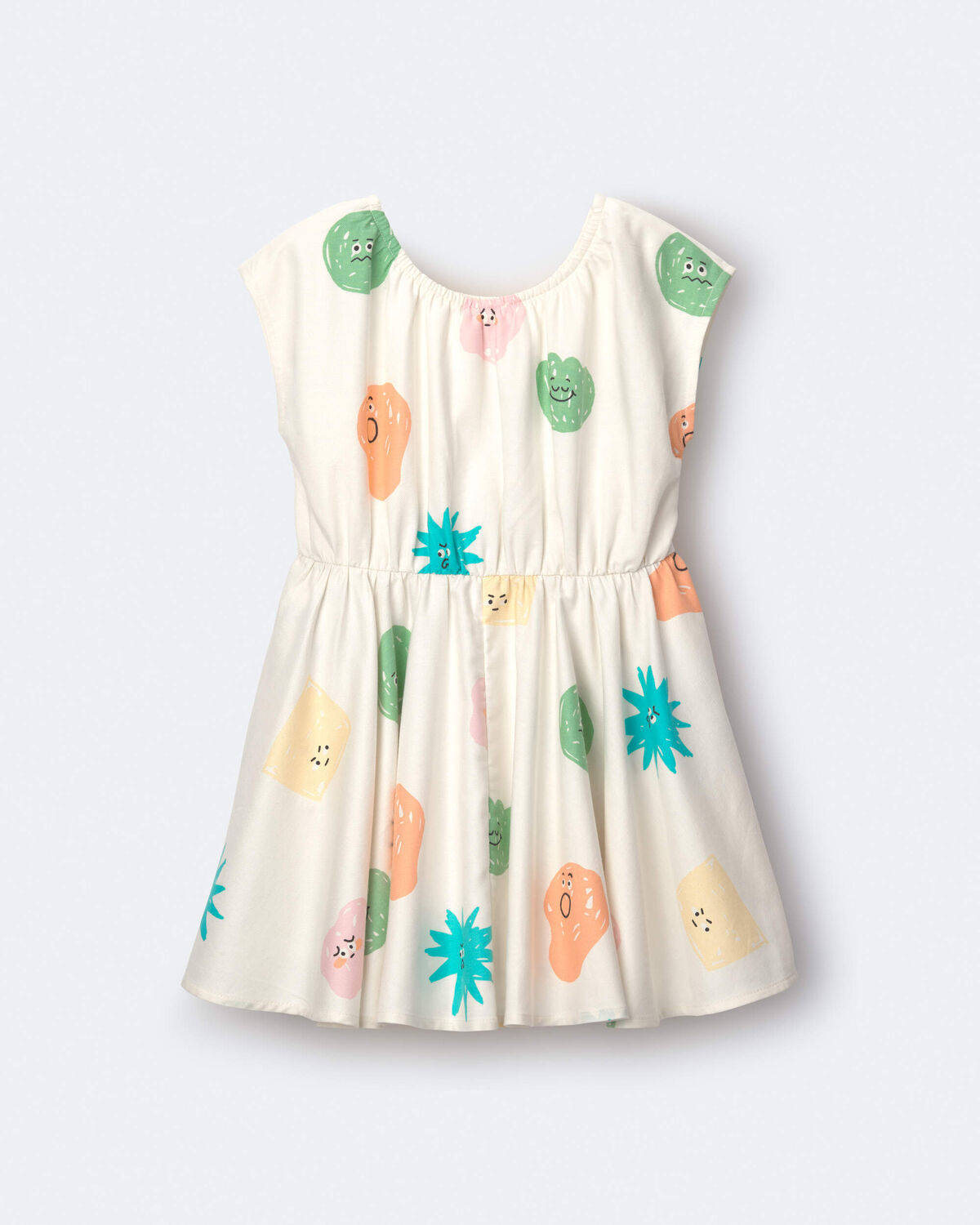 Toddler Girl Avenue Twirl™ Dress in Character Print - Cream 2 Toddler Girl Avenue Twirl™ Dress in Character Print - Cream