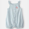 Baby Girl Striped Ice Cream Romper - Blue/White 13 Baby Girl Striped Ice Cream Romper - Blue/White