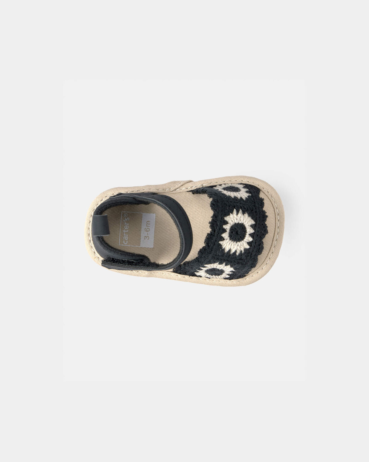 Baby Girl Crochet Sandals - Black 4 Baby Girl Crochet Sandals - Black