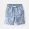 Boys Bandana Floral Swim Trunks - Blue