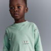 Toddler Boy Emotions Long Sleeve Relaxed Graphic Tee - Green