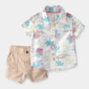 Baby Boy 2-Piece Tropical Beach Short-Sleeve Top & Pant Set