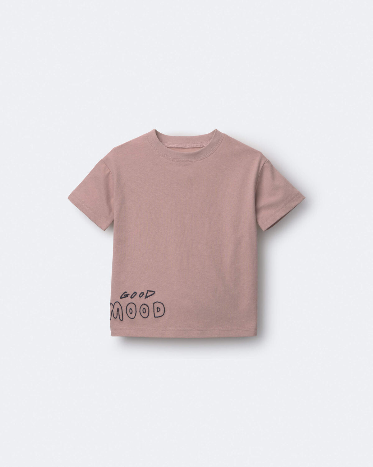 Toddler 'Good Mood' Relaxed Tee - Mauve 2 Toddler 'Good Mood' Relaxed Tee - Mauve