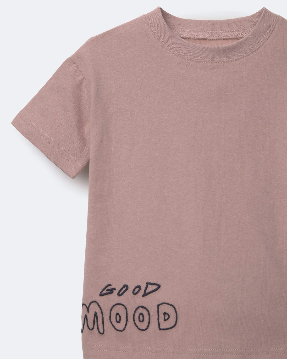 Toddler 'Good Mood' Relaxed Tee - Mauve 6 Toddler 'Good Mood' Relaxed Tee - Mauve