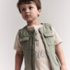 Toddler Zip-Up Vest - Olive 20 Toddler Zip-Up Vest - Olive