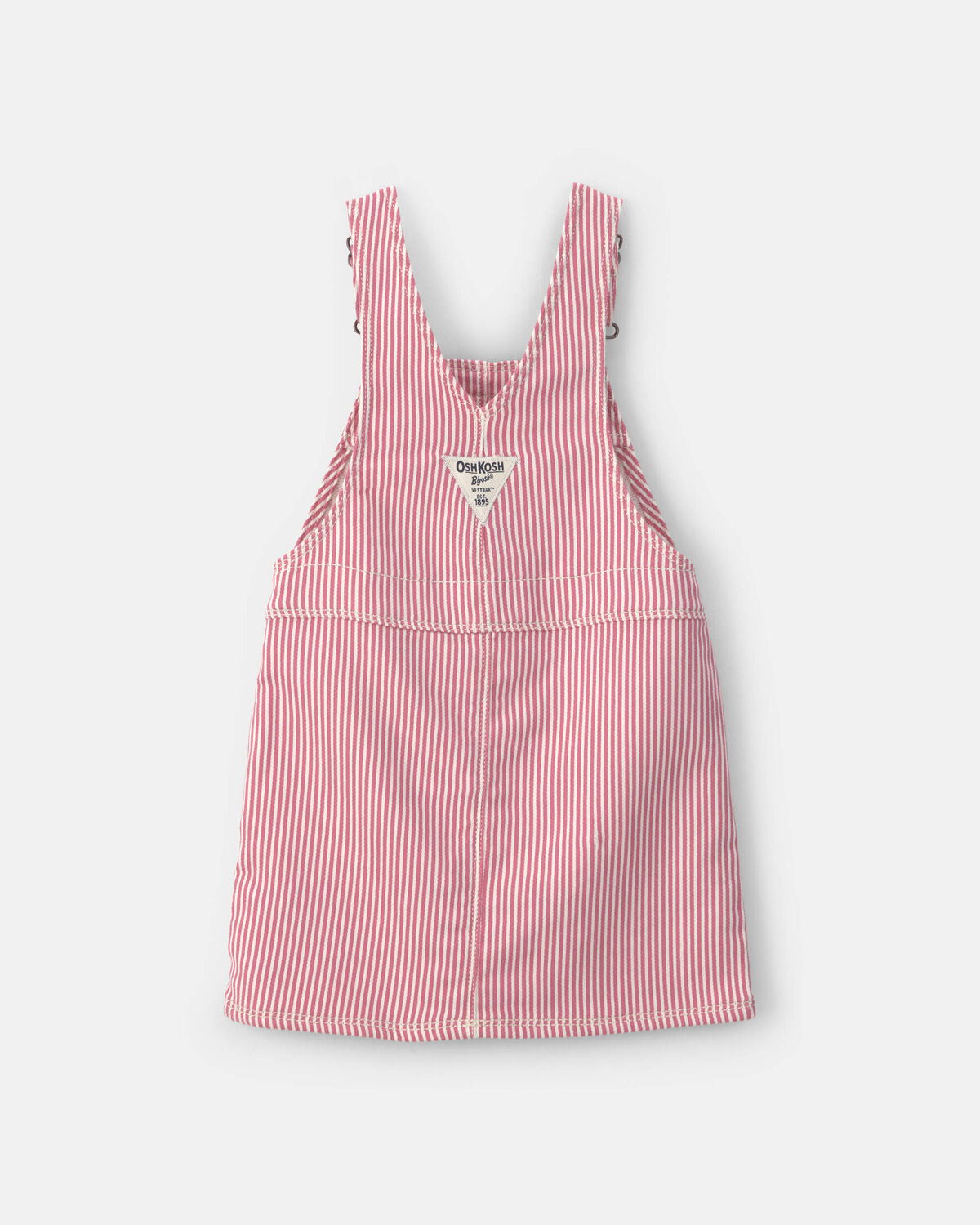 Toddler Girl Hickory Stripe Skirtall - Pink
