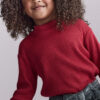Toddler Girl Mock Neck Long-Sleeve Top - Red