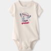 Baby Soccer Ball Graphic Bodysuit - Ivory 8 Baby Soccer Ball Graphic Bodysuit - Ivory