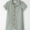 Baby Boy Organic Cotton Gauze Romper