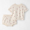 Baby Girl 2-Piece Organic Cotton Sweater Set in Berry Print