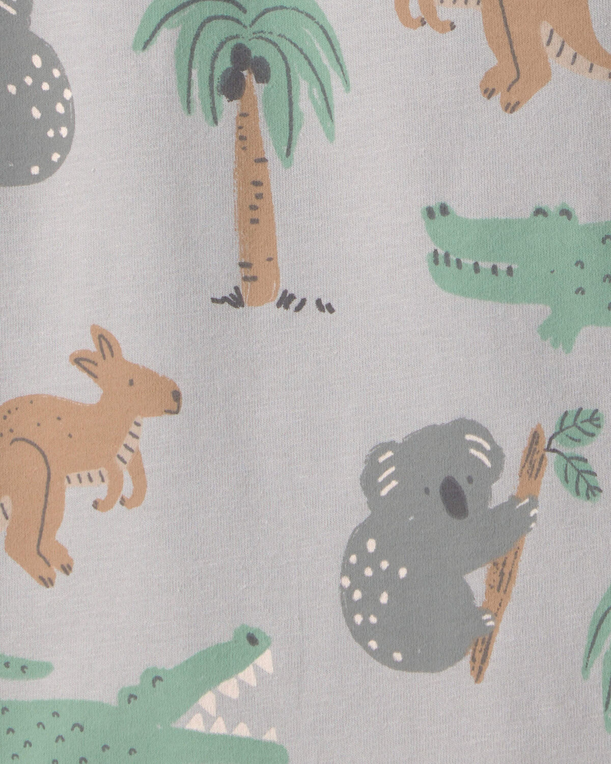 Baby 2-Pack Organic Cotton Rompers in Aussie Friends 3 Baby 2-Pack Organic Cotton Rompers in Aussie Friends