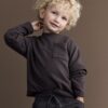 Toddler Boy Long-Sleeve Pocket Tee - Dark Grey