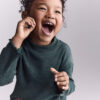 Toddler Girl Mock Neck Long-Sleeve Top - Dark Green