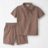 Boys 2-Piece Organic Cotton Gauze Top & Short Set