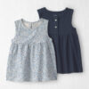 Toddler Girl 2-Pack Organic Cotton Knit Tanks in Meadow Bloom