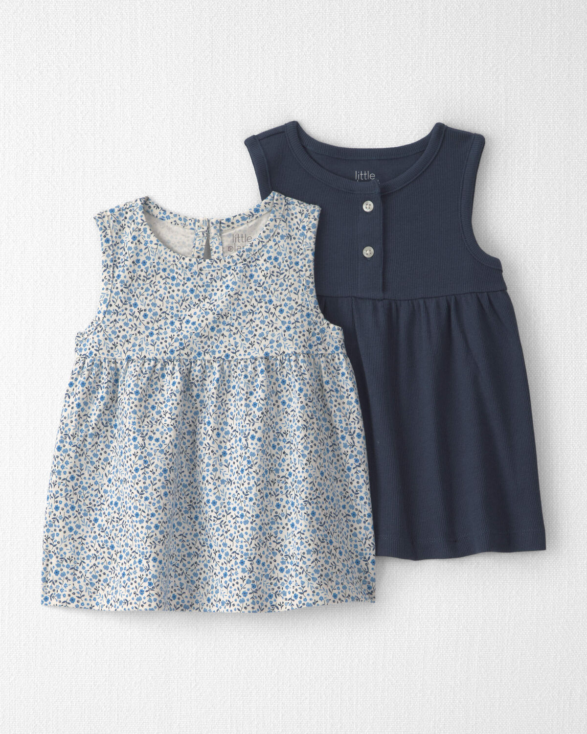 Toddler Girl 2-Pack Organic Cotton Knit Tanks in Meadow Bloom 1 Toddler Girl 2-Pack Organic Cotton Knit Tanks in Meadow Bloom