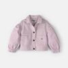 Toddler Girl Twill Bomber Jacket - Purple