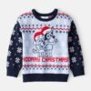 Toddler Boy Christmas Hooray Long-Sleeve Bluey™ Sweater - Blue