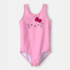 Toddler Girl 1-Piece Hello Kitty® Swimsuit - Pink