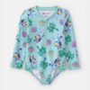 Toddler Girl 1-Piece Bluey™ Rashguard Swimsuit - Blue