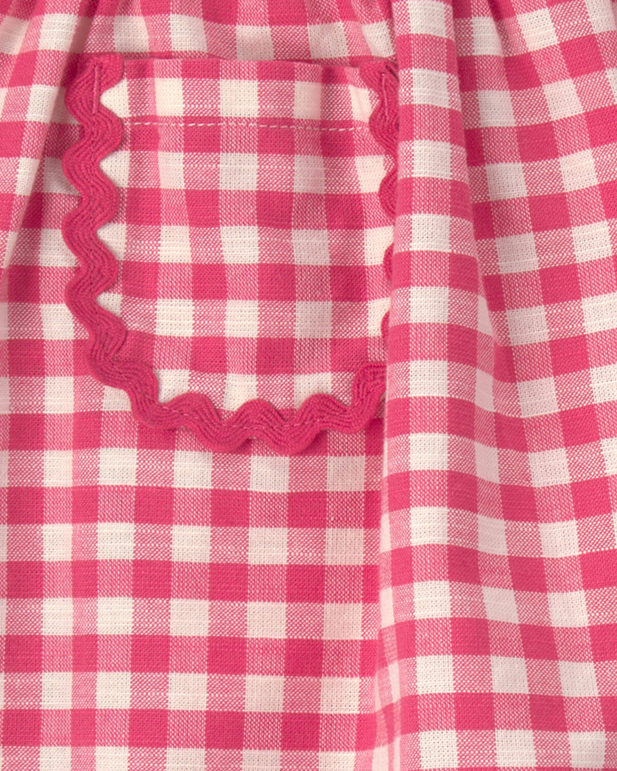 Toddler Girl Gingham Skort - Red